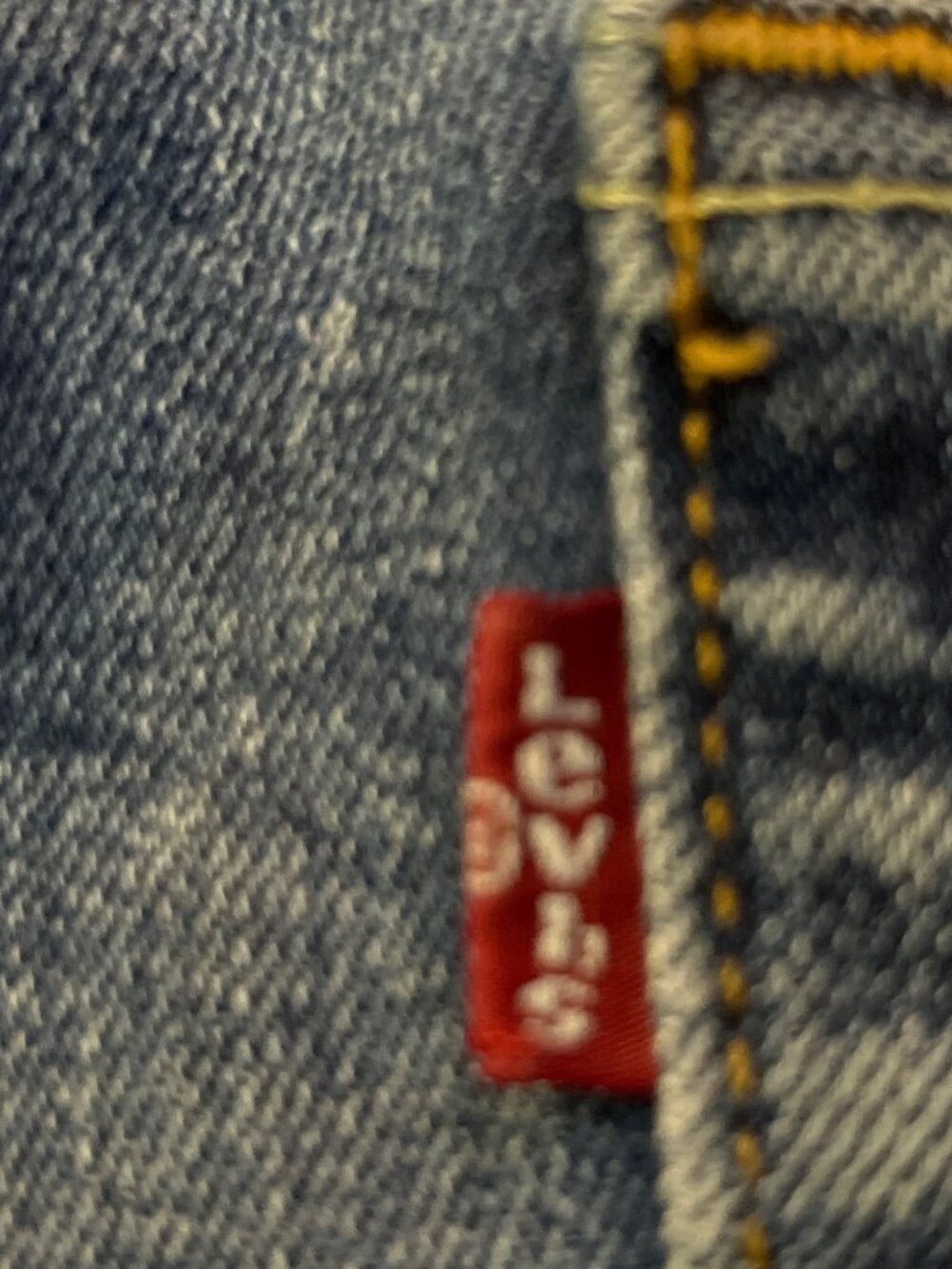 Levis 527 Slim Bootcut Jeans Mens 38x30 Used Blue Stretch Denim - Picture 15 of 16